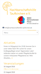 Mobile Screenshot of nachbarschaftshilfe-taufkirchen.de